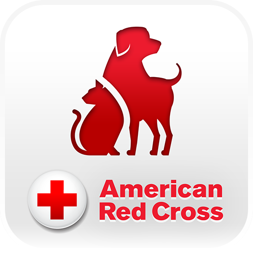 red cross cat and dog cpr and first aid logo